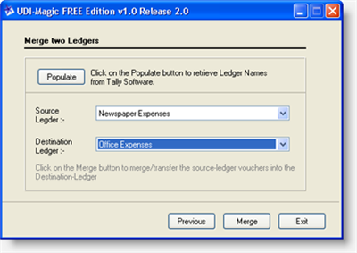 Merge two Ledgers