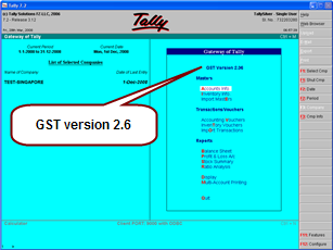 Tally - Singapore GST