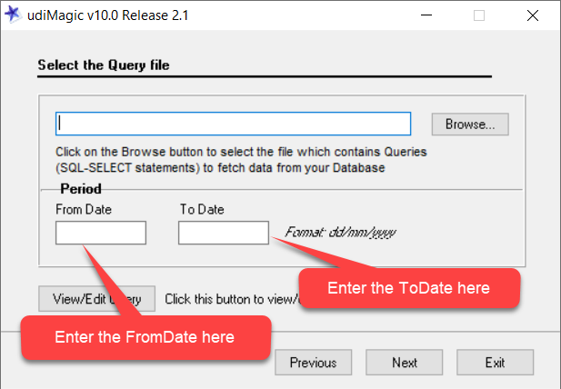 udiMagic - Using named parameters with SQL query